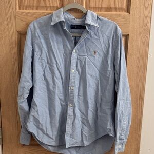 Polo by Ralph Lauren Women's Light Blue Button Down Shirt Size large.